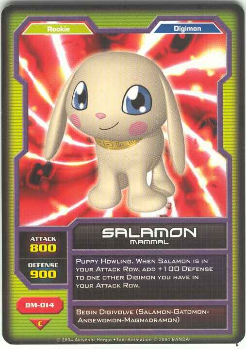 Salamon Digimon 3D Card \u2022MADE TO ORDER\u2022